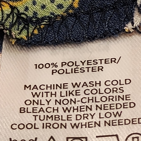 Loft women's peplum wrap floral multi color blouse Size: M - Picture 5 of 5